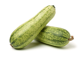 zucchini courgette isolated on white background 