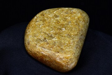 Treated natural golden color aventurine (quartzite with the inclusion of mica)
