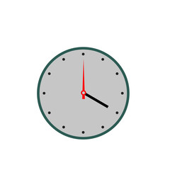 simple office black clock icon illustration 