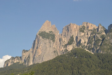 Hiking in the Alpi di Siusi / Seiser Alm mountains of Northern Italy's Dolomites