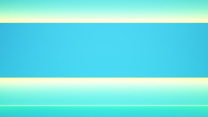 Obraz premium blue wall with horizontal yellow backlighting