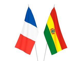 France and Bolivia flags