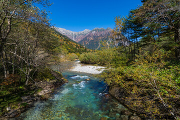 【長野県】上高地 梓川と穂高連峰