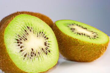 Fototapeta na wymiar kiwi fruit on a white background