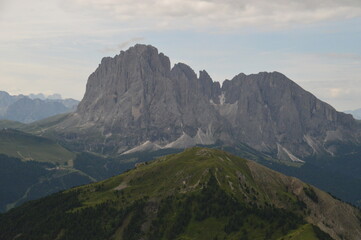 Hiking in the Seceda and Seiser Alm / Alpe di Siusi mountains in the Dolomites, Northern Italy