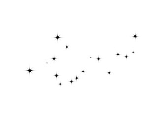 Fireworks star random source stream.  Falling Star. Stars on a white background.