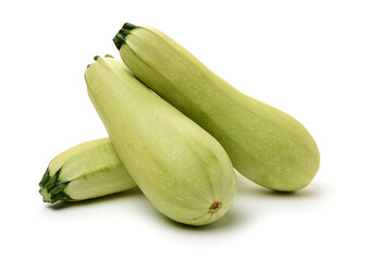 zucchini courgette isolated on white background 