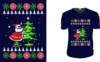 Christmas - T-Shirt. Christmas Gift Idea, Christmas Vector graphic for t shirt, Vector graphic, Christmas Holidays, motivation, family vacation, reunion.