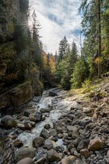 Seebebach creek of Chessiloch Canyon in Flühli, Entlebuch