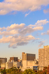 Fototapeta premium 夕刻の仙台 中の瀬橋より望む