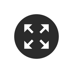 Full screen icon button vector icon