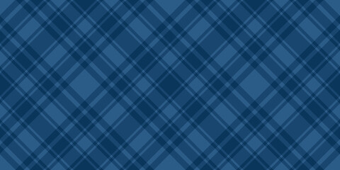 Blue Cage lumberjack seamless pattern. Wide stripes horizontal background. Vector stock checkered abstract backdrop. Trend Merry Christmas and New Year design texture - 390118075