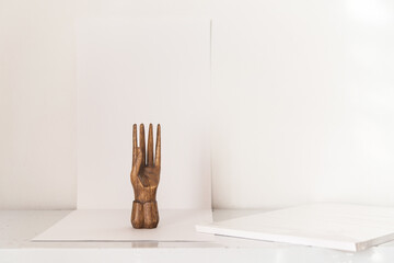 Wooden hand