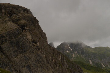 Hiking and climbing on the Via Ferrata trails around Cortina in the Dolomite Mountains of Northern Italy