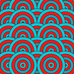 Retro geometric pattern vector, abstract retro background pattern. Vector