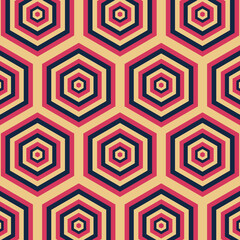 Retro geometric pattern vector, abstract retro background pattern. Vector