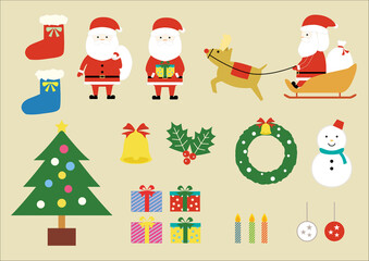 クリスマス　イラスト素材