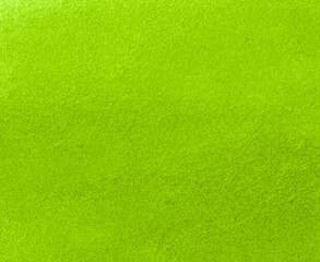 Naklejka na ściany i meble Bright green paper-based watercolor background, hand-drawn with a brush.