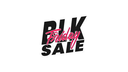 Black Friday sale lettering label badge design