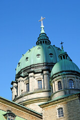 Quebec; Canada- june 25 2018 : cathedral Marie Reine du Monde in Montreal