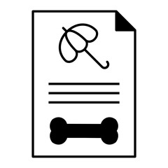 Pet Health insurance Concept, Animal Protection Vector Glyph Icon Design, â€ŽCat and Dogs accessories Symbol on White Background 