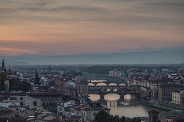 Fototapeta na wymiar View of Florence from above