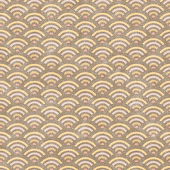 和柄・青海波（せいがいは）のシームレスなパターンE　パステル画