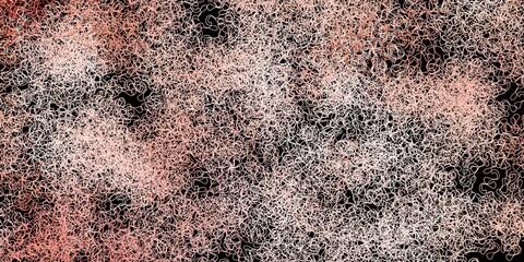 Dark red vector template with curved lines.