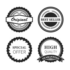 Collection of premium vector badges. vector illustration