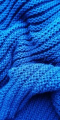 
textile blue background from fabric in a box