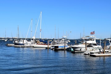 Fototapeta premium Boston Harbor View at Summer Late Afternoon 