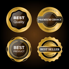 Premium, quality retro vintage labels collection. vector illustration