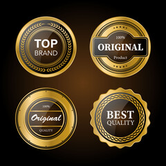 Premium, quality retro vintage labels collection. vector illustration