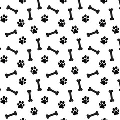 Fototapeta na wymiar Dog bone icon seamless pattern