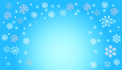 christmas background with snowflakes