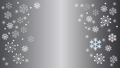 christmas background with snowflakes