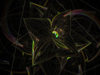 Imaginatory fractal background Image