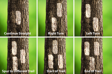 Trail blaze tail marker chart