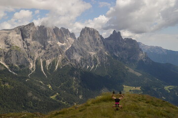 Hiking and climbing in the stunning valleys and mountains of Val di Fiemme in the Dolomites, Italy