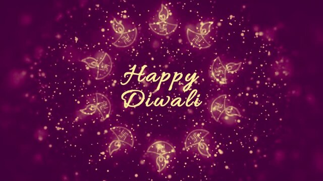  4K video animation of diyas on Deepawali, the festival of lights. Burning/ lighting diya lamps in a circular motion for Diwali celebration. Diwali, diwalidiya, diwalilamp Happy Diwali