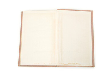 Naklejka premium Old book isolated on white background with clipping path