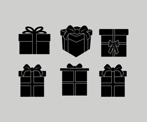 Illustration of gift box And Bow. Present gift box vector design. Christmas gift box illustration vector symbol icon.
