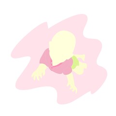 Illustration vector graphic of cute baby 5