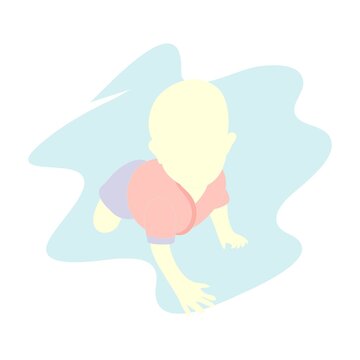Illustration vector graphic of cute baby 4
