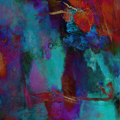 Multicolor brush strokes in oil structure. Grunge fine art mixed media texture. Artistic detailed background. Interesting designed pattern. Prints backdrop.