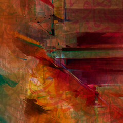 Multicolor brush strokes in oil structure. Grunge fine art mixed media texture. Artistic detailed background. Interesting designed pattern. Prints backdrop.