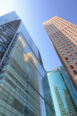 Obraz premium 汐留シオサイト 高層建築