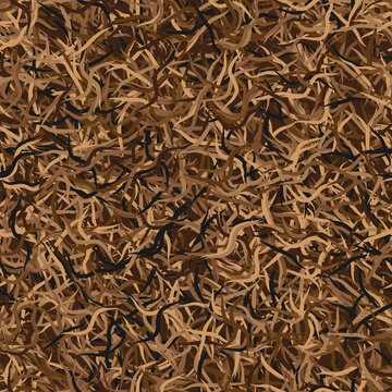 Military camo seamless pattern vector background print. Autumn brown grass
