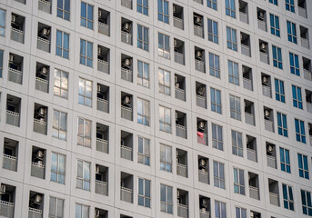 Fototapeta premium Exterior of an apartment windows 