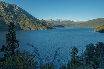 Lake in the forest of patagonia argentina
